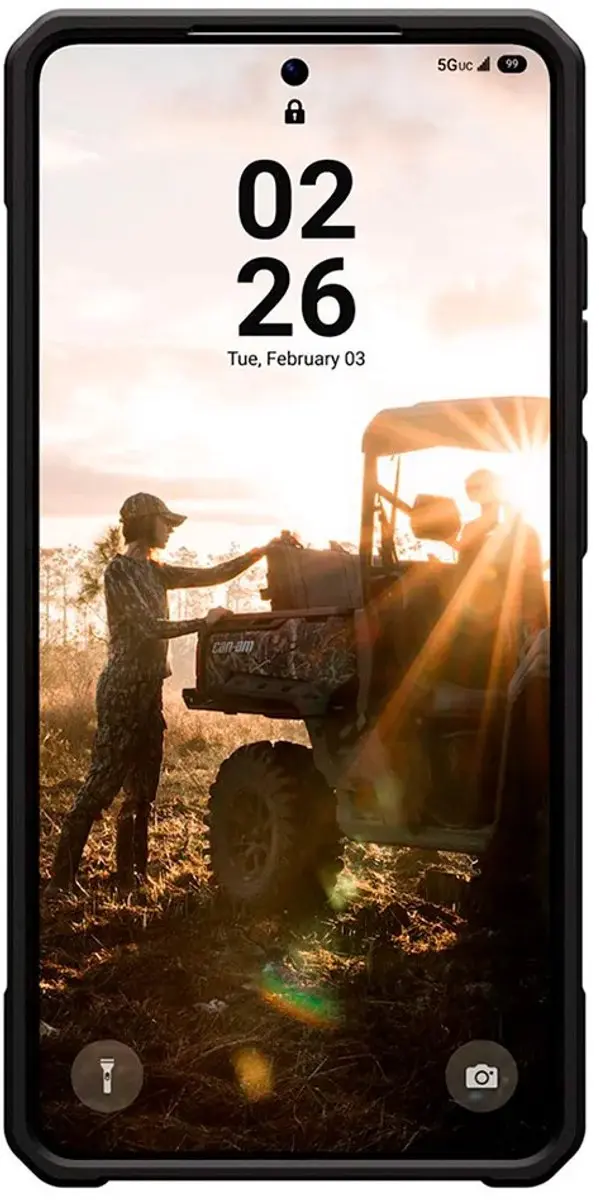 Urban Armor Gear Monarch Pro Backcover S26 Ultra - Titanium Zilver - afbeelding 5 van 6