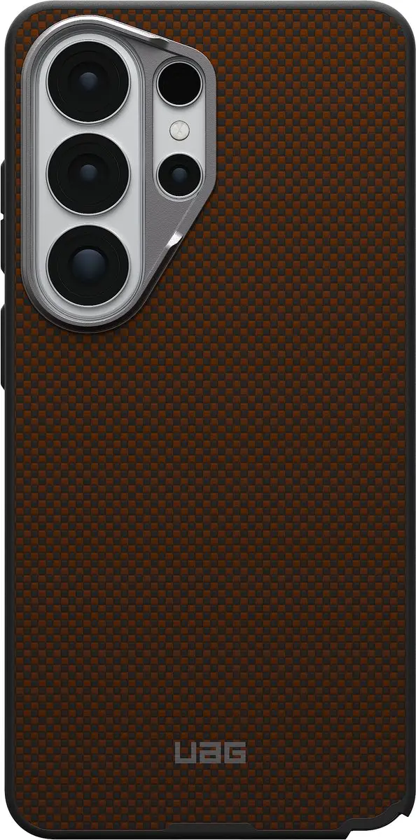Urban Armor Gear Fibr Armr Backcover S26 Ultra - Orange/Charcoal - MagSafe - afbeelding 2 van 6