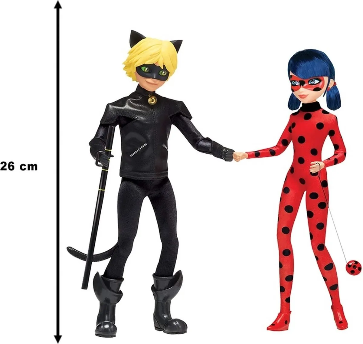 Bandai Miraculous Ladybug & Cat Noir Figuren 26cm