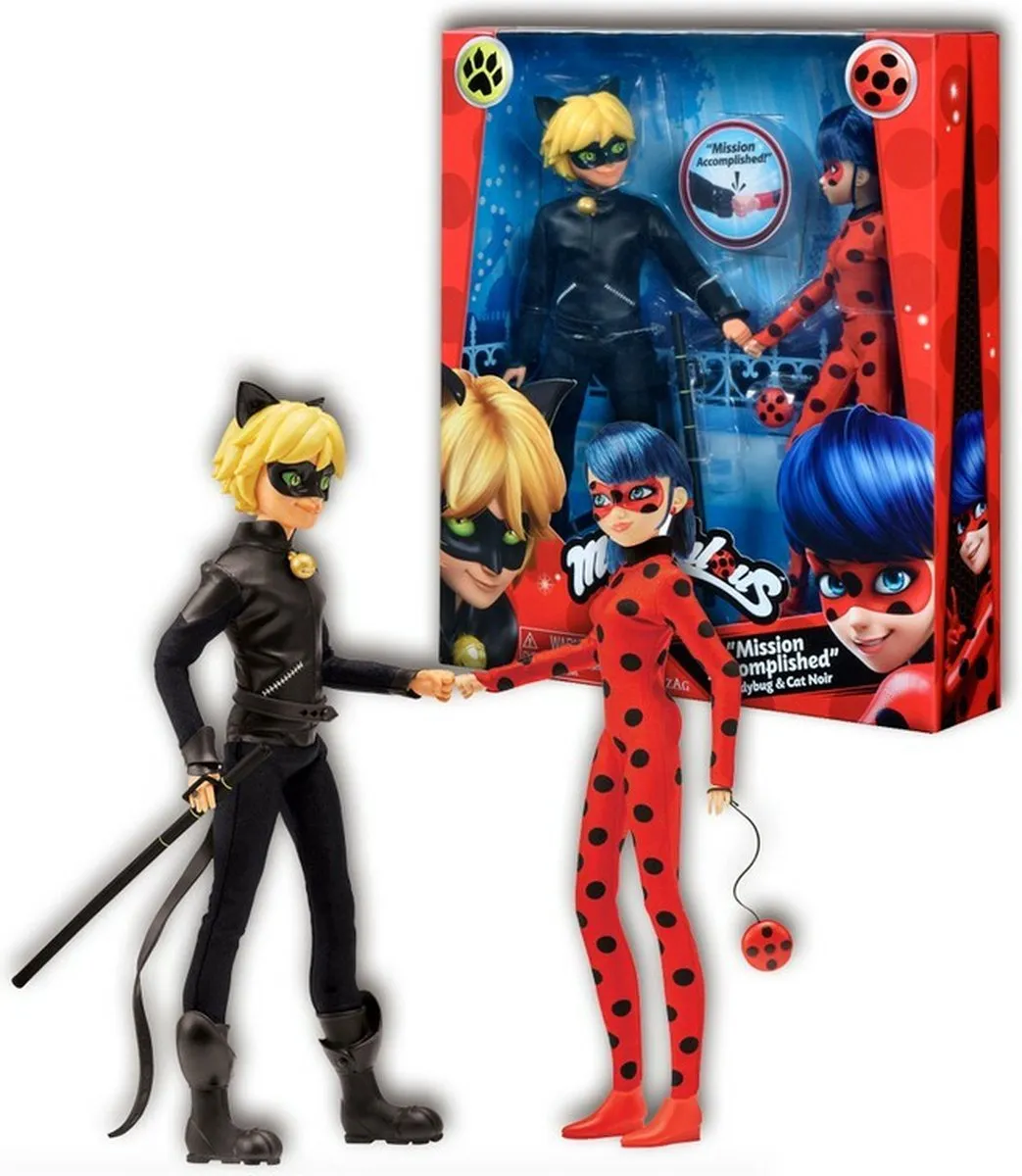 Bandai Miraculous Ladybug & Cat Noir Figuren 26cm