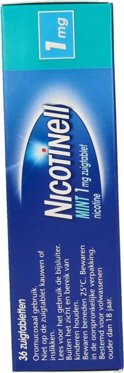 Nicotinell Mint 1mg Zuigtablet - 36 Stuks