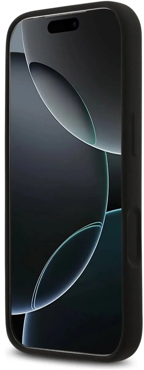 GUESS Siliconen Magsafe Hoes iPhone 17 Pro - Logo - Zwart - afbeelding 4 van 6