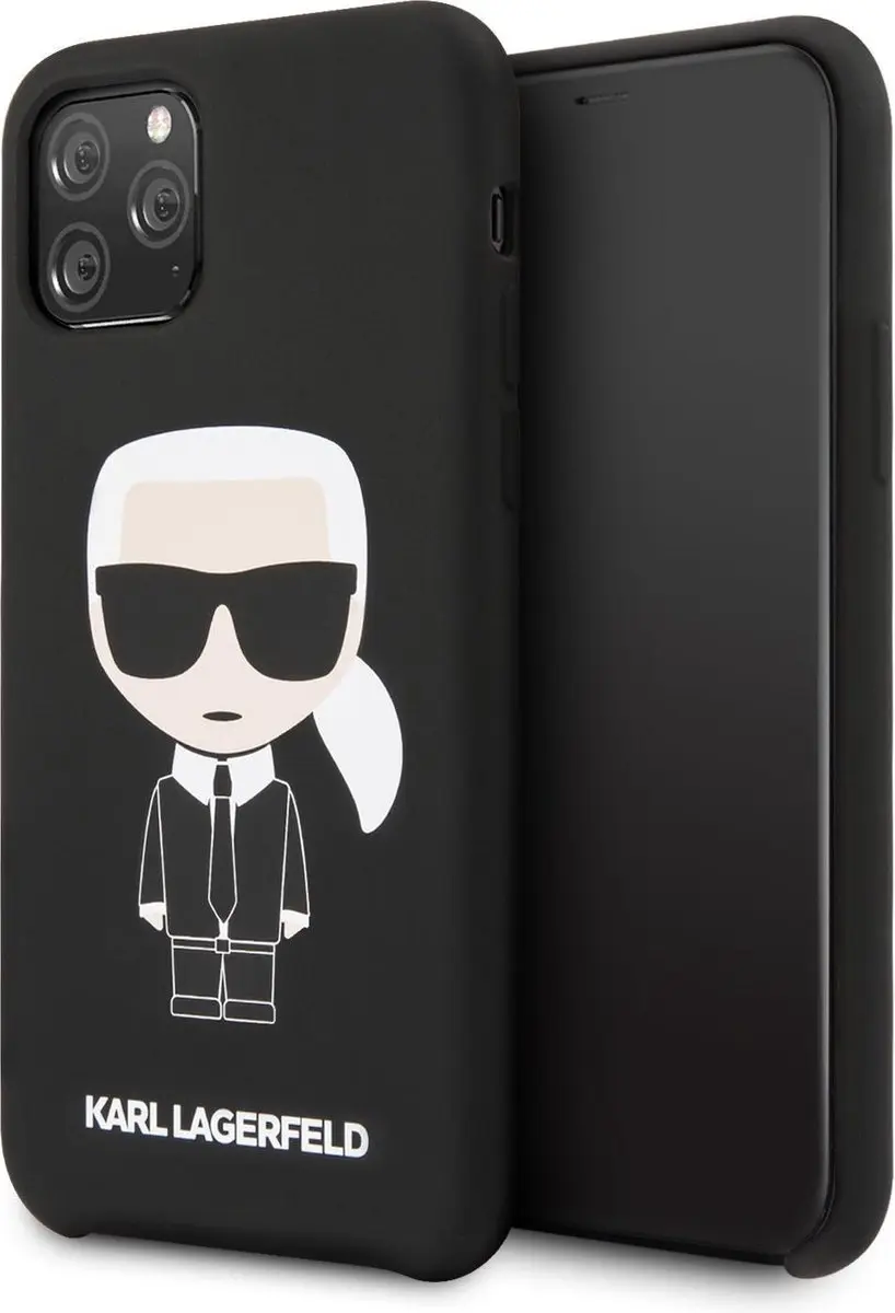 Karl Lagerfeld Body Iconic Hoesje iPhone 11 Pro - Zwart - afbeelding 4 van 4