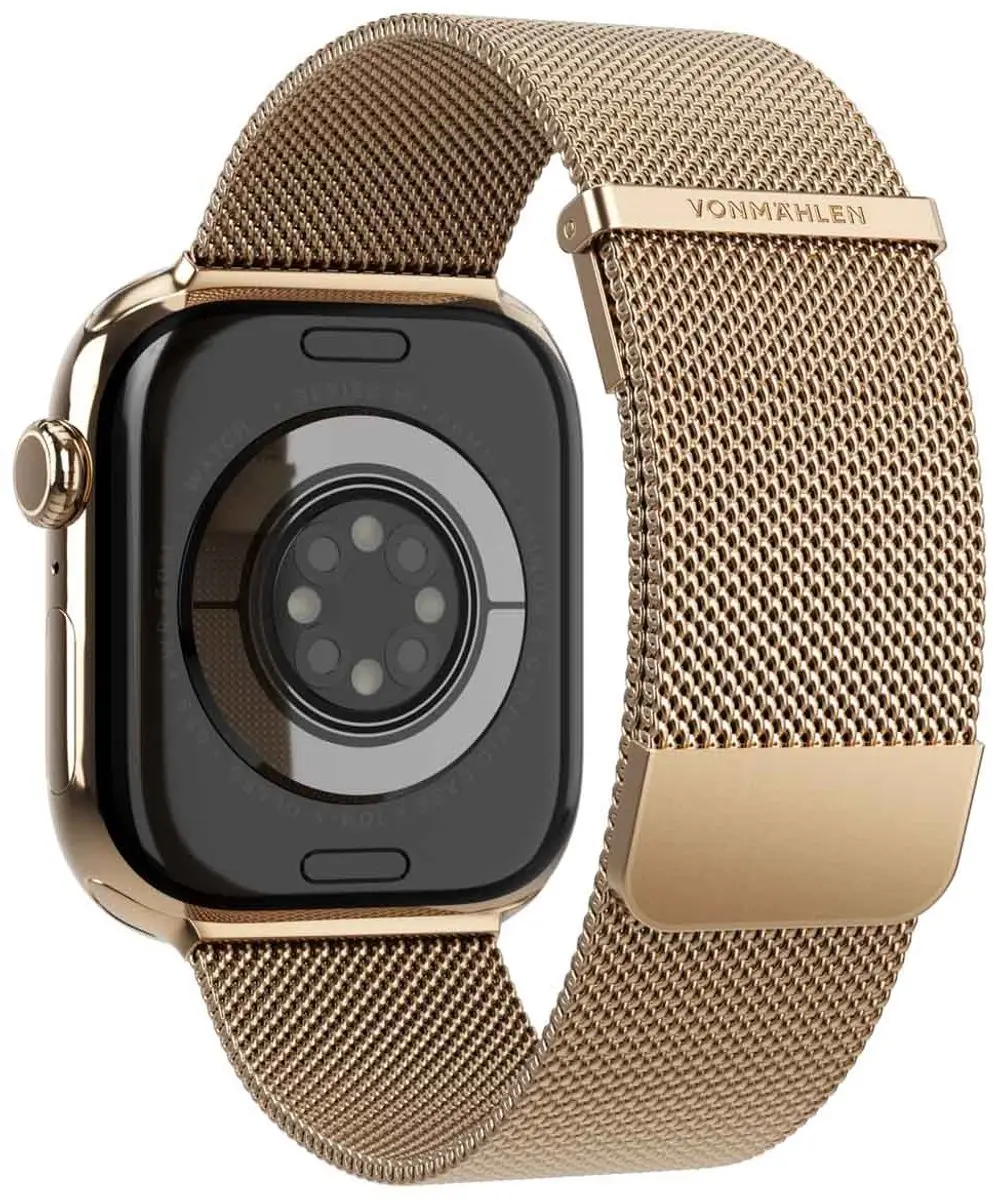 Vonmählen Milanese Loop 2 Apple Watch Band - 44/45/46/49mm - Sunset Gold - afbeelding 2 van 5