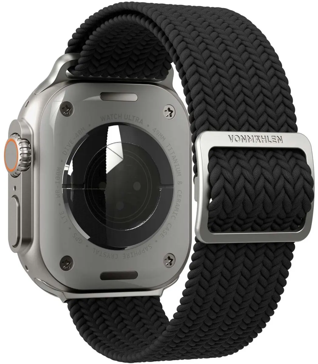 Vonmählen Woven Loop Band Apple Watch - 38-42mm Zwart - afbeelding 6 van 6