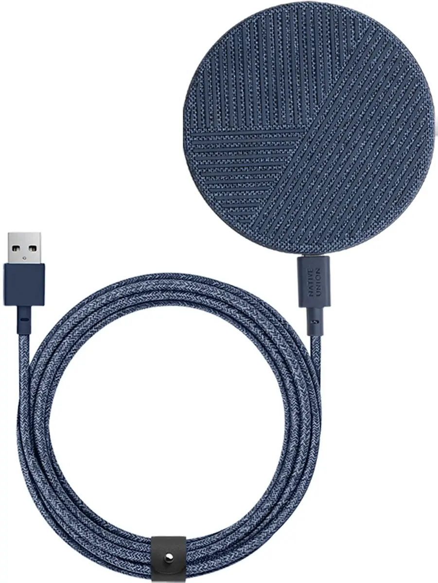 Native Union Drop Hoofdtelefoons, Smartphone, Horloge Indigo USB Draadloos oplad