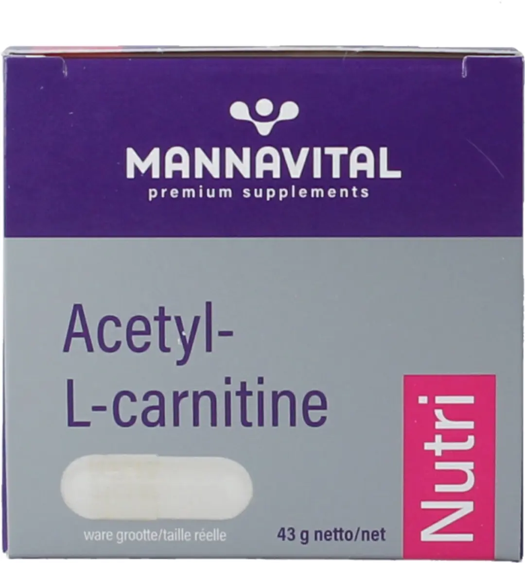 Mannavital Acetyl-L-Carnitine 60 Vegetarische Capsules