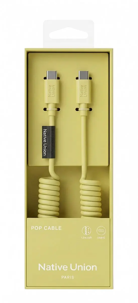 Native Union Pop Cable USB-C 1.2M 60W - Lemon