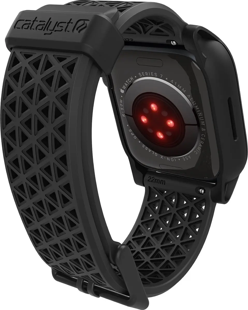 Catalyst Siliconen Apple Watch Band 41mm - Zwart - afbeelding 4 van 6
