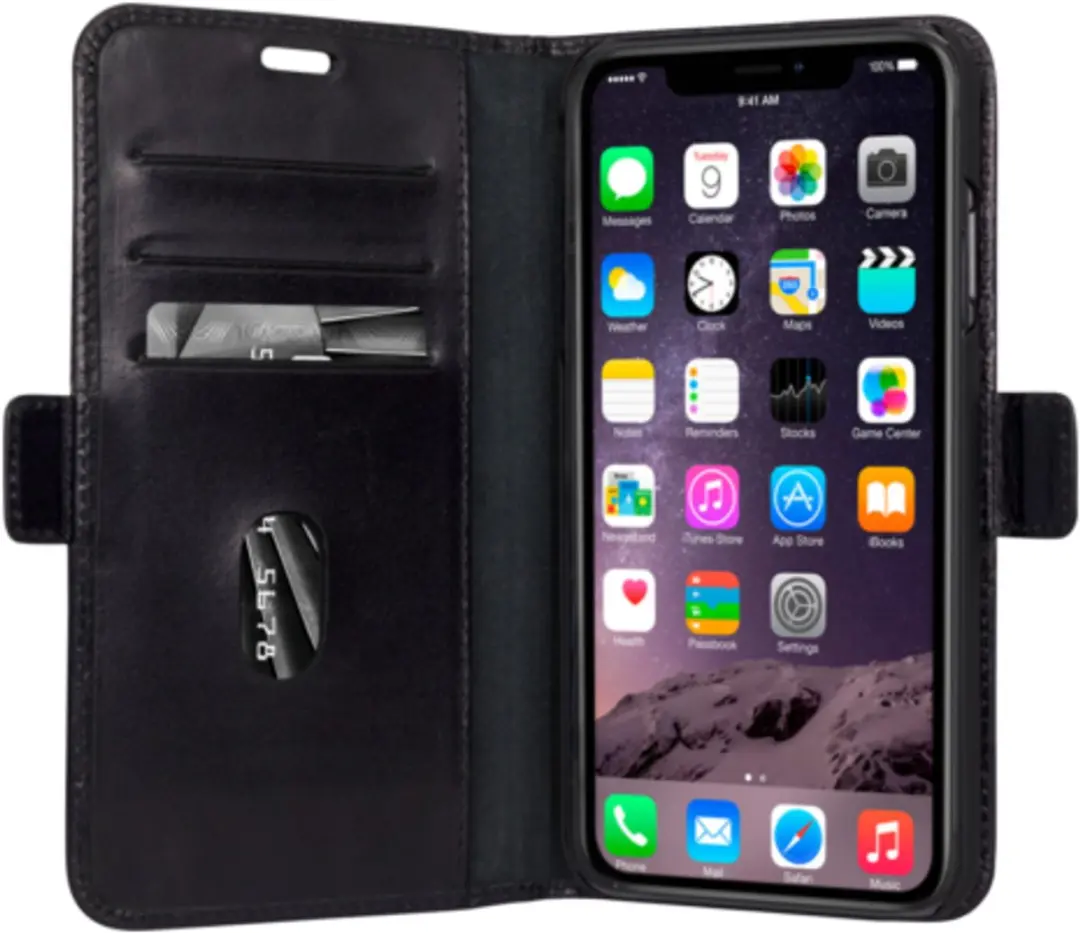 dbramante1928 iPhone Xs Max Hoesje - Effen Zwart - COXPGTBL0904