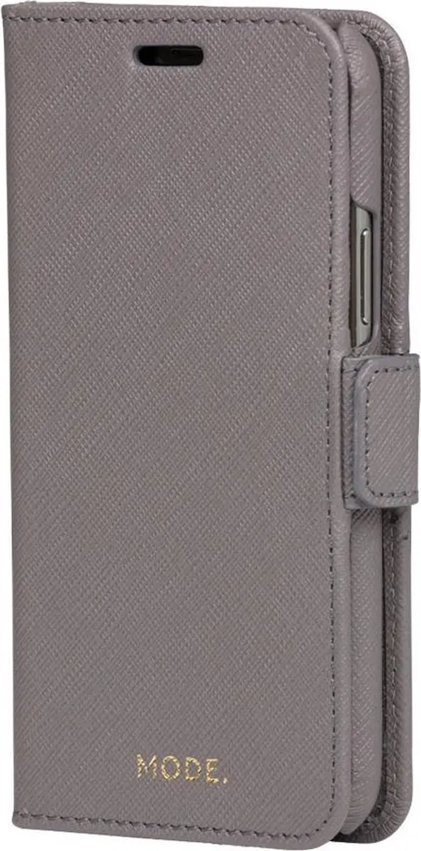 dbramante1928 iPhone 11 Pro Hoesje - Effen Grijs Leer - 4 Pasjes
