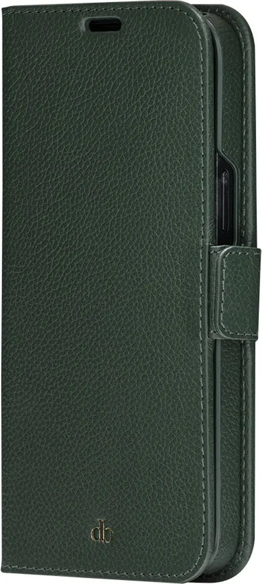 dbramante1928 iPhone 15 Plus Bookcase Hoesje - Effen Donkergroen - 4 Pasjes