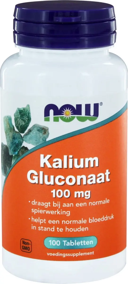 Now Foods Kalium Gluconaat 99mg