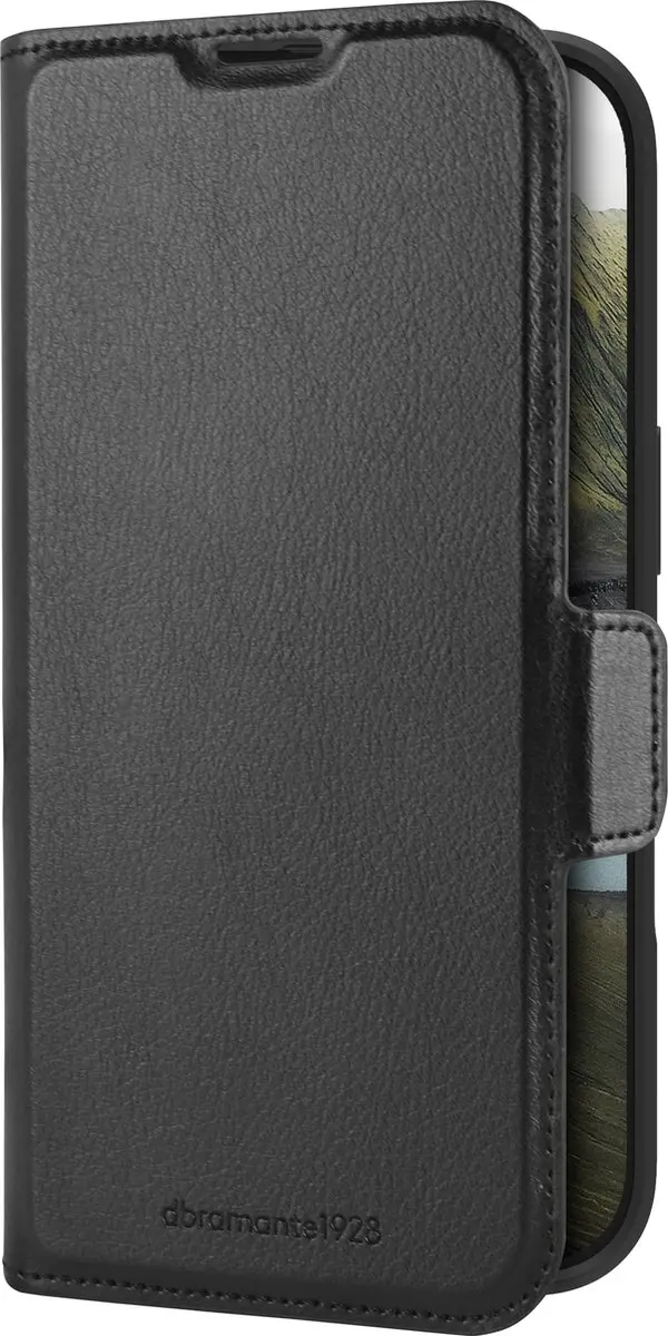 dbramante1928 Oslo Pro Wallet Bookcase Hoesje iPhone 16 Pro - 3 Pasjes - Zwart