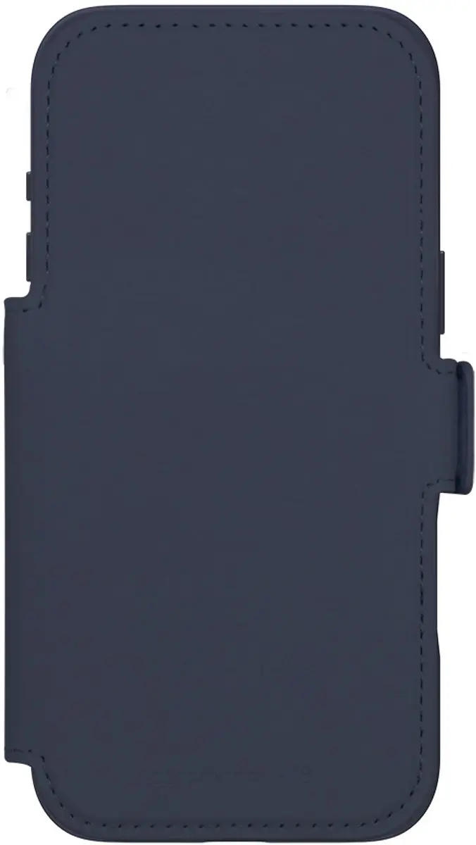 dbramante1928 Bookcase Hoesje iPhone 17 Pro Max - Effen Donkerblauw - Kunstleer - 4 Pasjes
