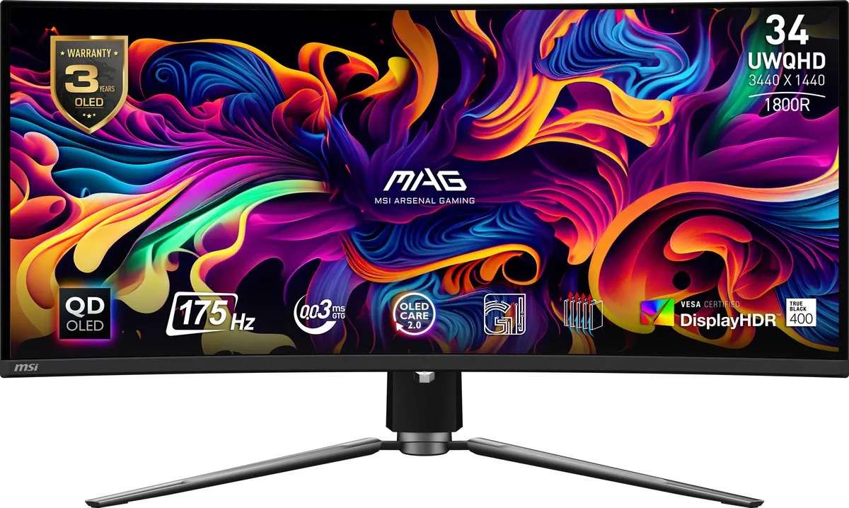 MSI MAG 341CQPDE QD-OLED Monitor