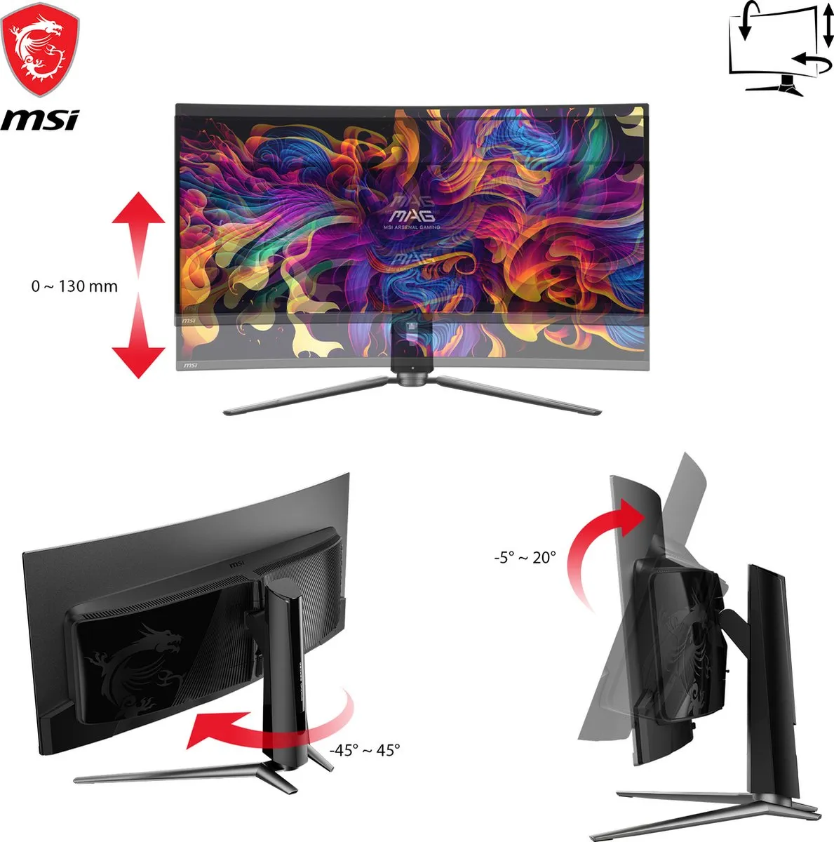 MSI MAG 341CQPDE QD-OLED Monitor - 34