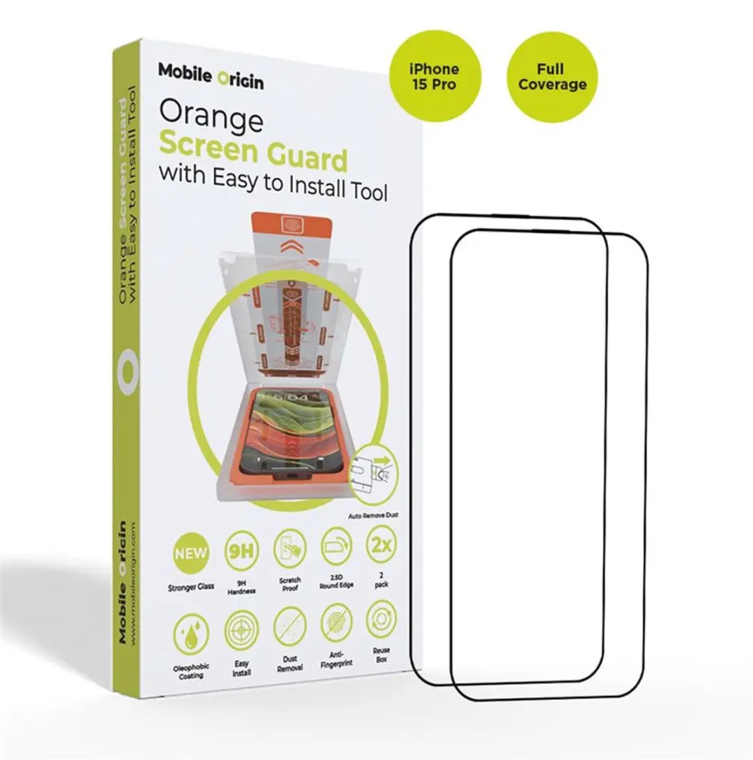 Mobile Origin Oranje Screen Guard iPhone 15 Pro