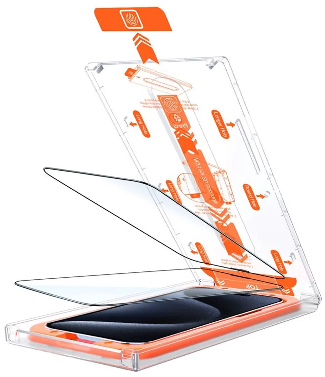 Mobile Origin Oranje Screen Guard iPhone 15 Pro - 2 Stuks