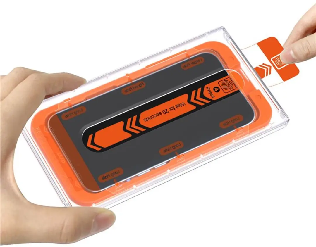 Mobile Origin Oranje Screen Guard iPhone 15 Pro - 2 Stuks
