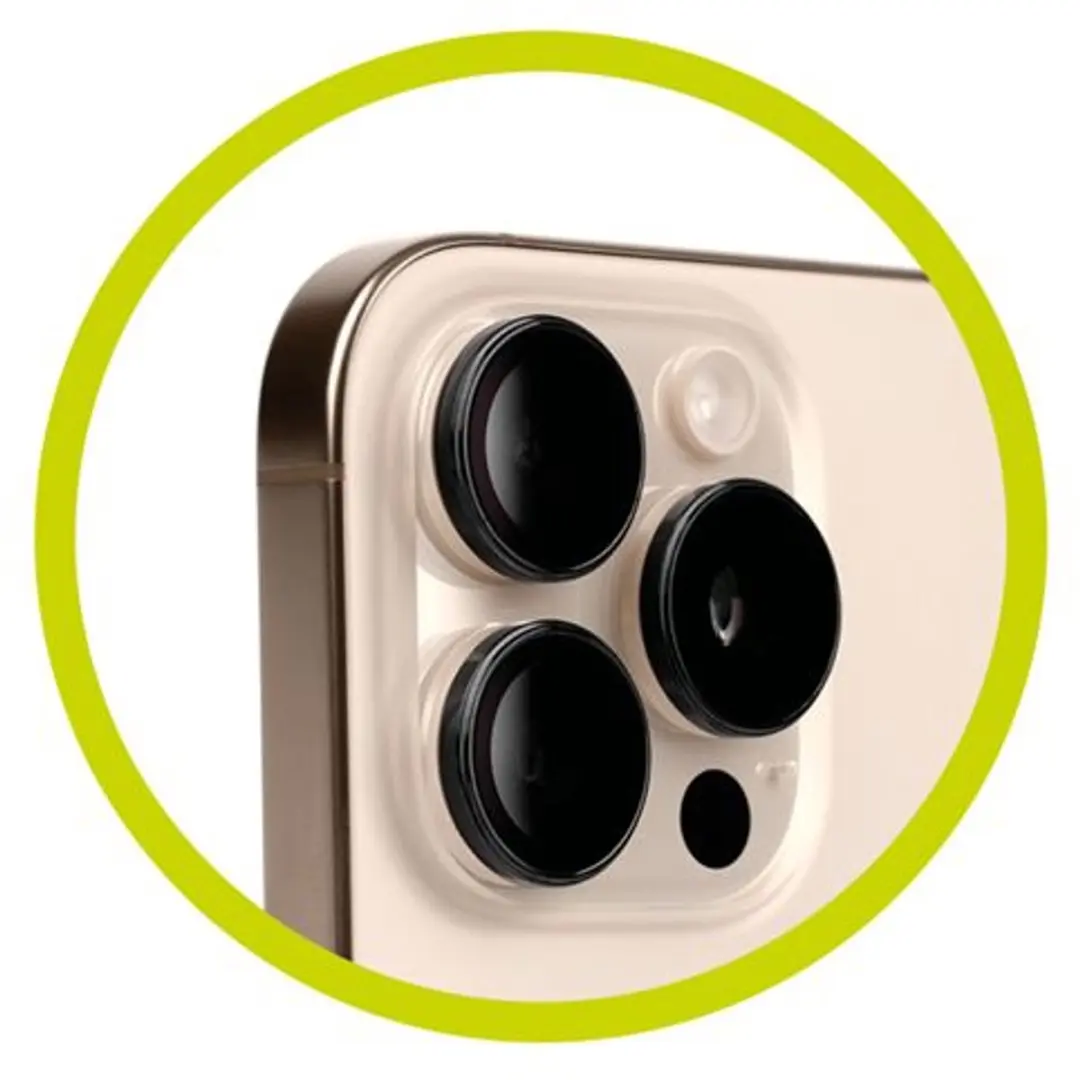 Mobile Origin Lens Beschermend Glas iPhone 16/16 Plus - Zwart