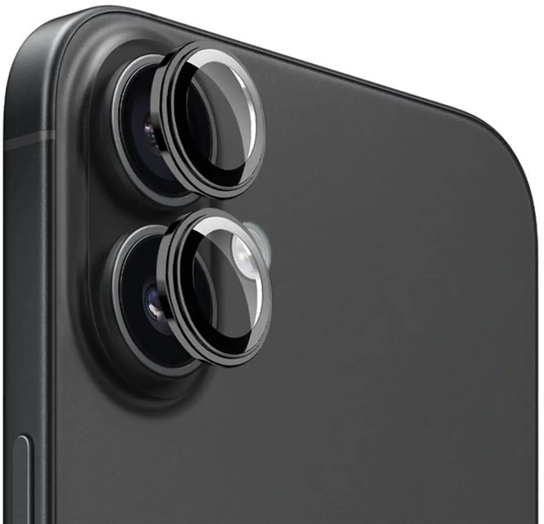 Mobile Origin Lens Beschermend Glas iPhone 16/16 Plus - Zwart