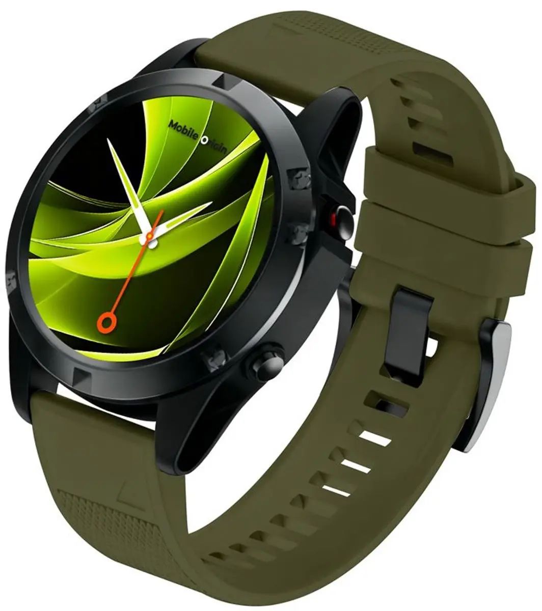 Mobile Origin Easy Strap Horloge 20mm - Donkergroen