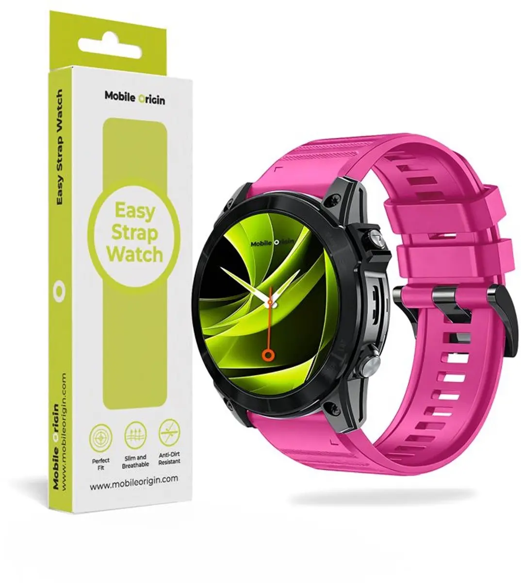 Mobile Origin Easy Strap Siliconen Horloge 26mm