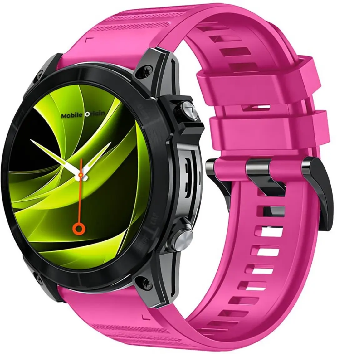 Mobile Origin Easy Strap Siliconen Horloge 26mm - Roze - afbeelding 6 van 6