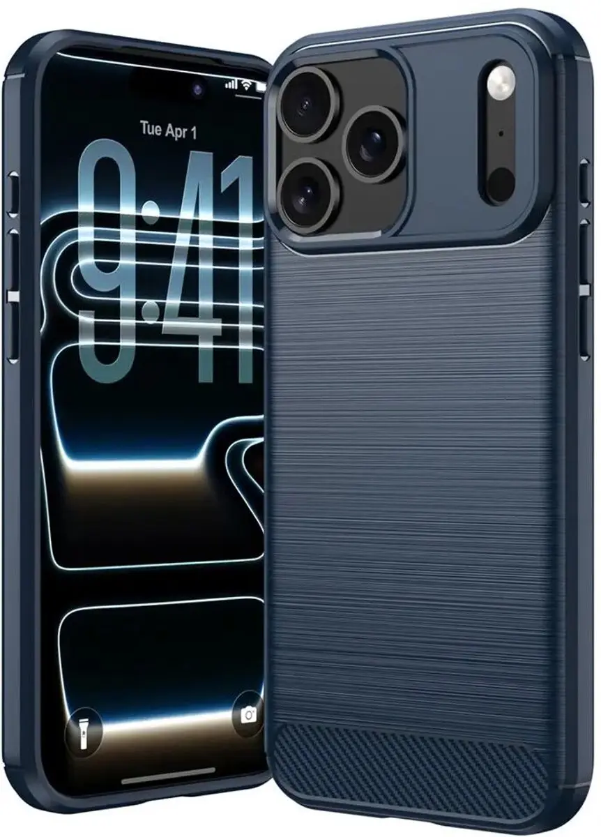 Selected Geborsteld TPU Hoesje iPhone 18 Pro