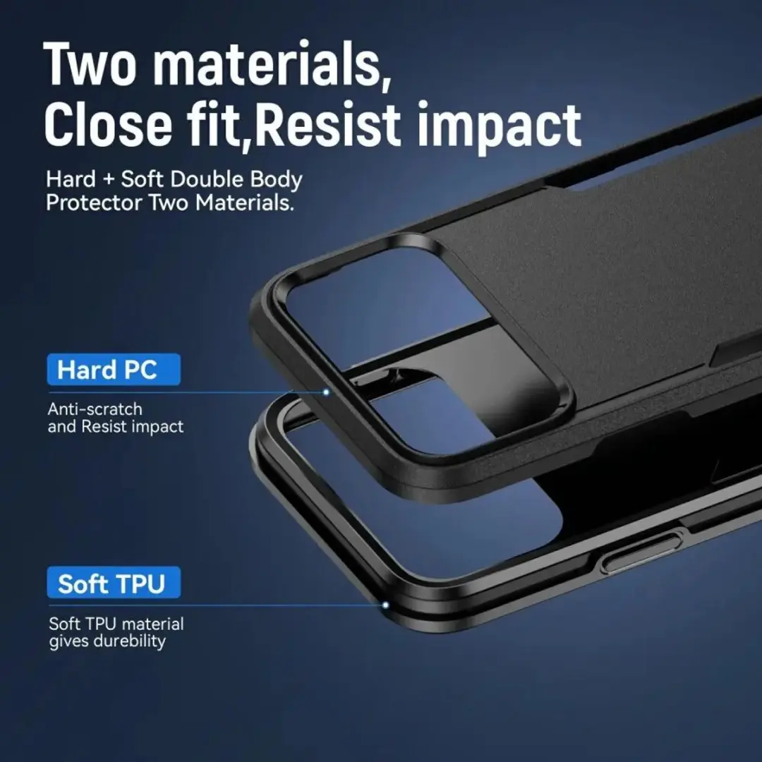 Selected Back Cover iPhone 18 Pro Max Rugged Hoesje - Zwart - afbeelding 6 van 6