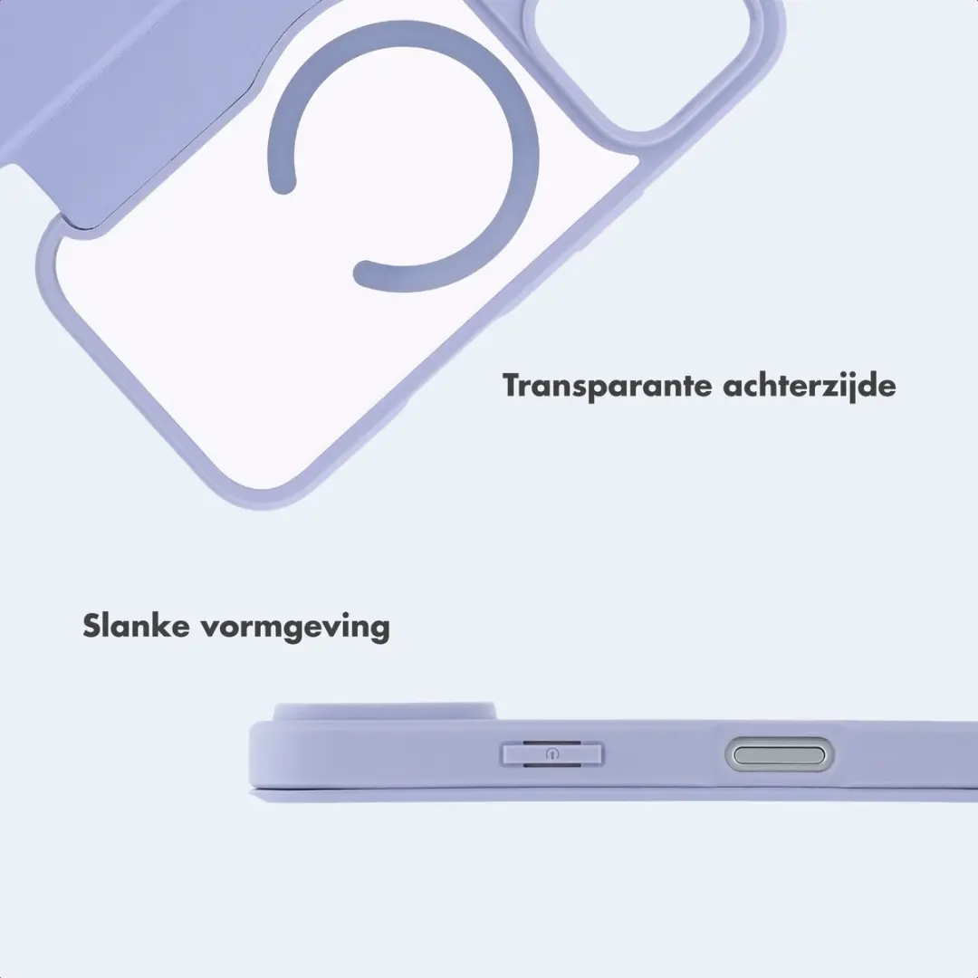 Imoshion Hoesje iPhone 18/17 Pro - Transparant - MagSafe - Paars - afbeelding 3 van 6
