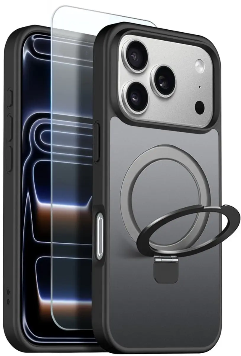 NORTHJO Geschikt voor iPhone 18 Pro / Geschikt voor iPhone 17 Pro hoesje met mag