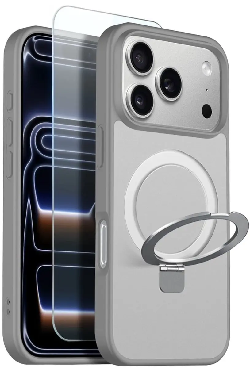NORTHJO Geschikt voor iPhone 18 Pro / Geschikt voor iPhone 17 Pro hoesje met mag