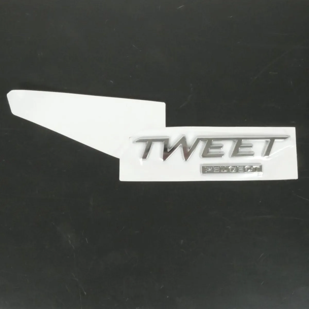 Peugeot 50 Tweet Autocollant Stickers Achterste Coque - Chromé