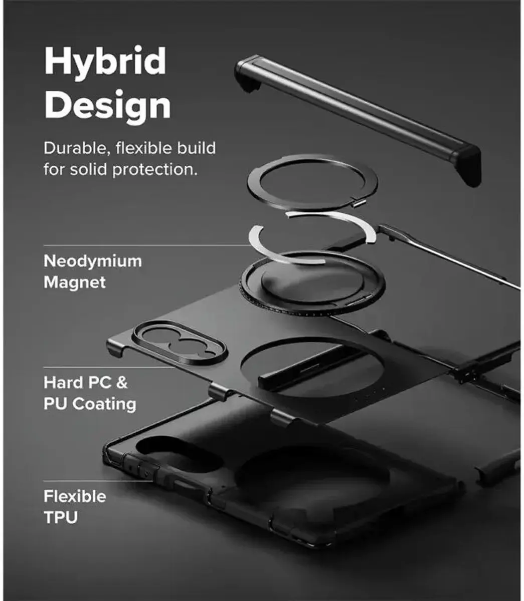 Ringke Hoesje Samsung Galaxy Z Fold8 - MagSafe/Zwart - afbeelding 6 van 6