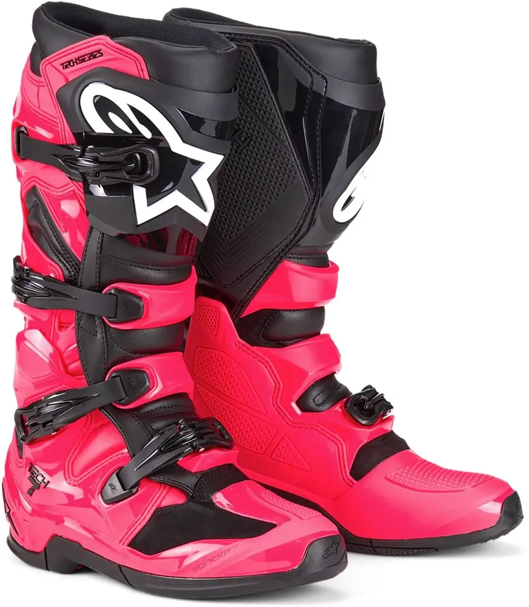 Alpinestars Tech 7 Crosslaarzen Diva Roze/Zwart