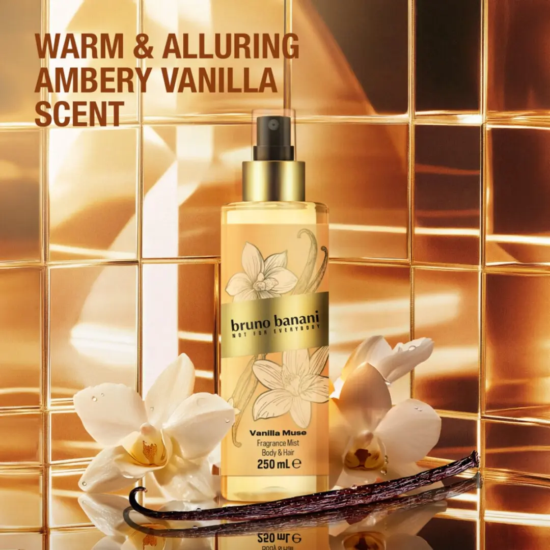 Bruno Banani Hair & Body Mist Vanilla Muse 250ml - afbeelding 5 van 5