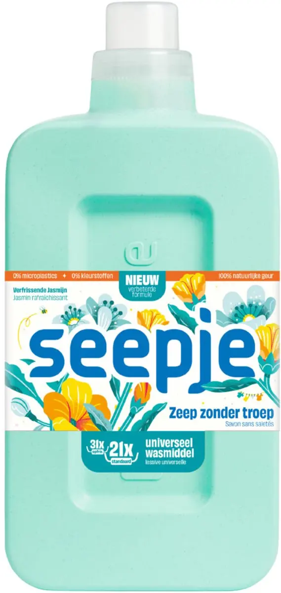 Seepje Wasmiddel Universeel Verfrissende Jasmijn 945ml