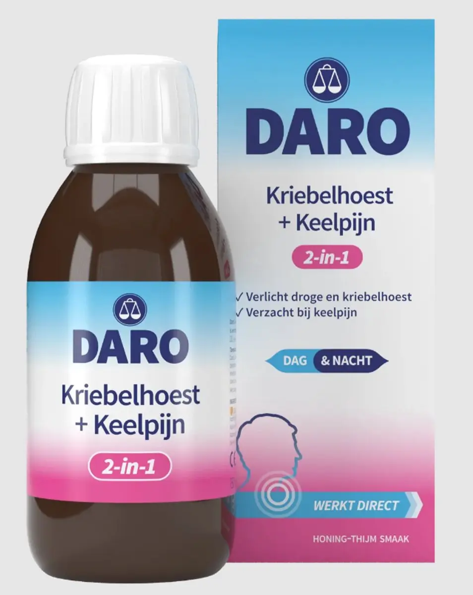 Daro 2-in-1 Kriebelhoest & Keelpijn 150ml