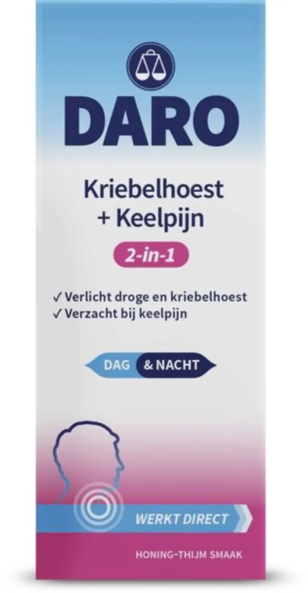 Daro 2 in 1 Kriebelhoest en keelpijn 150 Milliliter