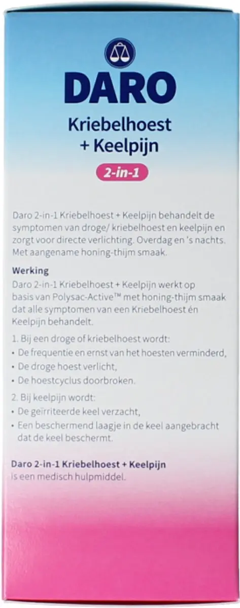 Daro 2-in-1 Kriebelhoest & Keelpijn 150ml