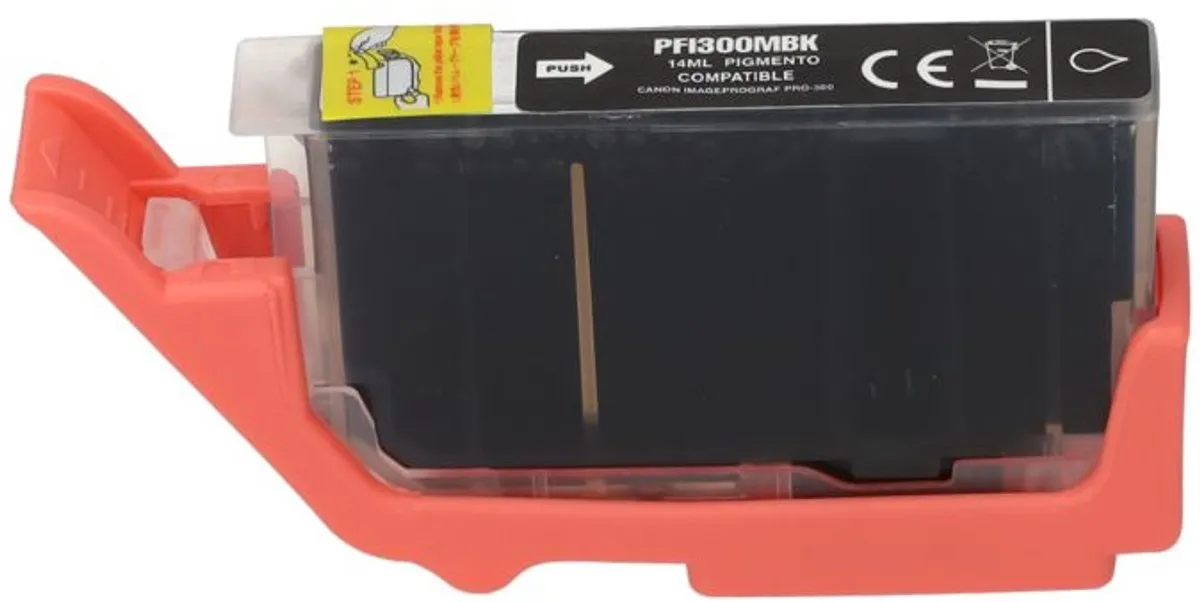 PrintAbout PFI-300MBK Inktcartridge Mat-zwart - 14ml - o.a. Canon iPF510/iPF610
