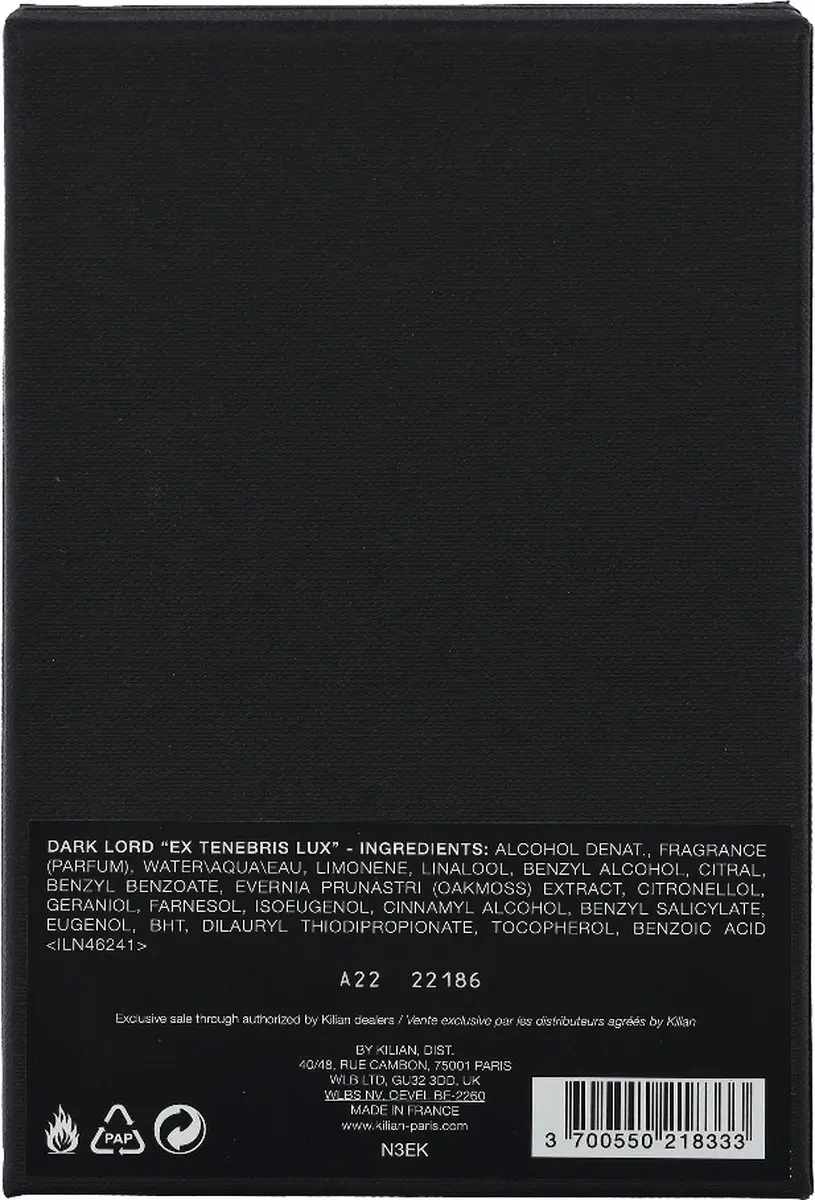 Kilian Dark Lord Eau de Parfum 50ml - Herbruikbare Spray - afbeelding 4 van 6