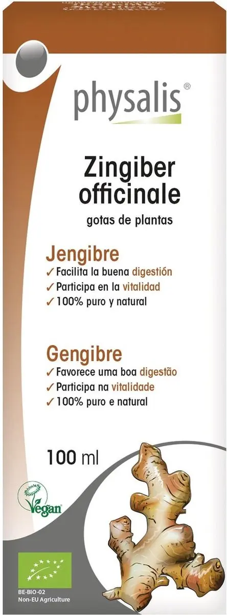 Physalis Gember Bio 100ml - afbeelding 2 van 3