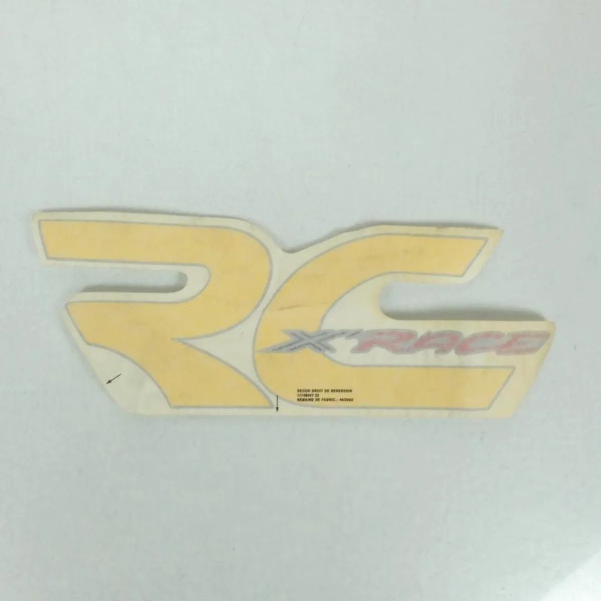 Peugeot 50/103 RCX Autocollant Réservoir X-RACE - Geel/Rood