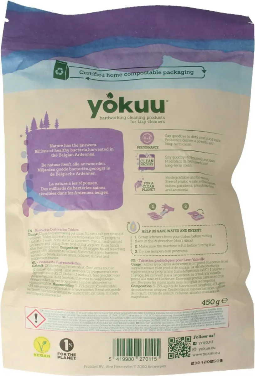 Yokuu Vaatwastabletten 30 Stuks