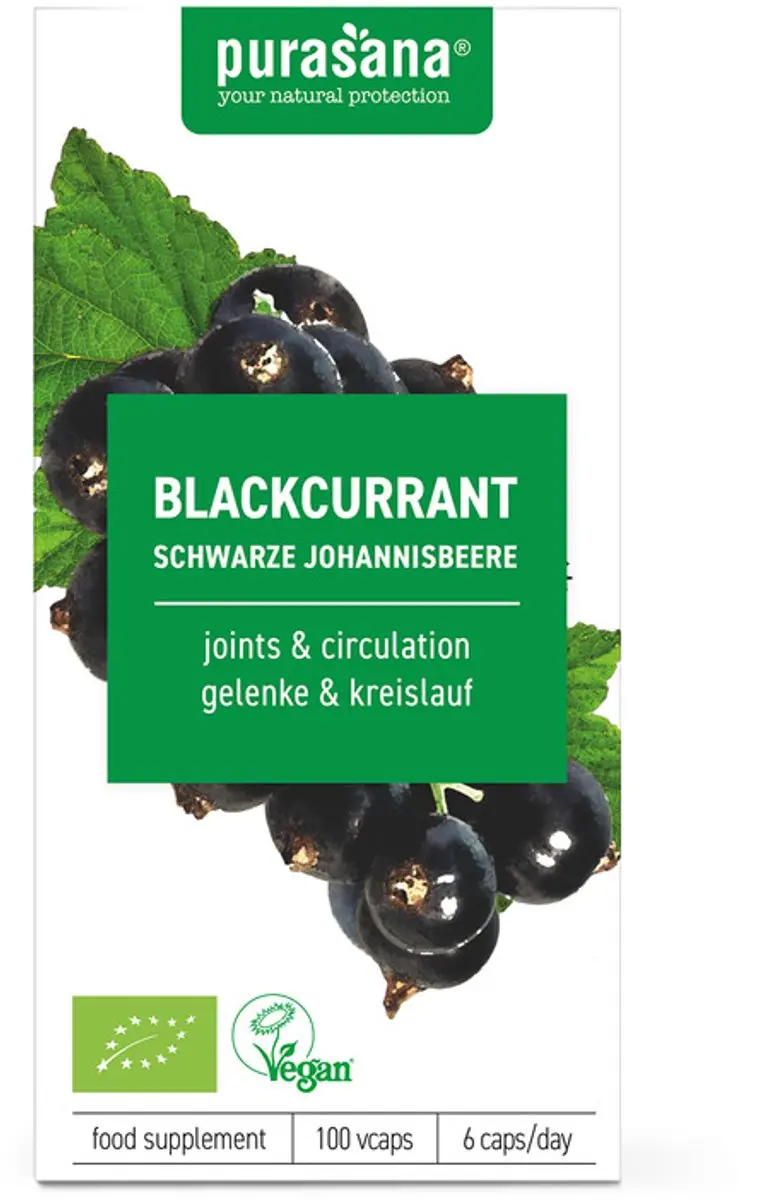 Purasana Zwarte Bes Capsules Bio 100 Stuks - afbeelding 6 van 6