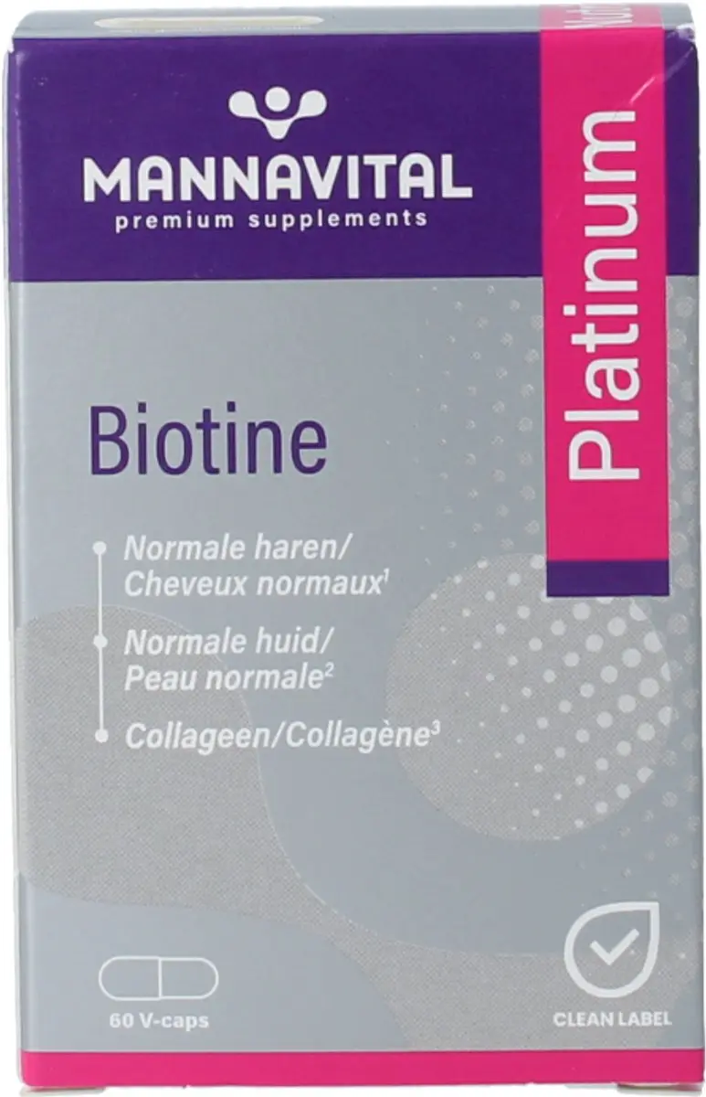 Mannavital Biotine Platinum 60 Capsules