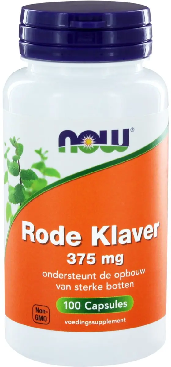 Now Foods Rode Klaver 375mg - 100 Capsules - afbeelding 2 van 3